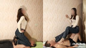 Nylon feet trampling #5 | wmv