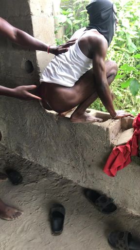 Risky Outdoor Sex with My Workers in the Bush