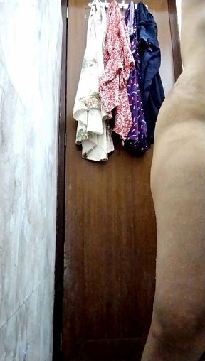 Young Indian Saali Masturbation in Bathroom and Jija Comes