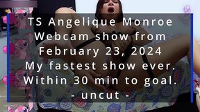 ts angelique monroe - webcam show from february 23, 2024