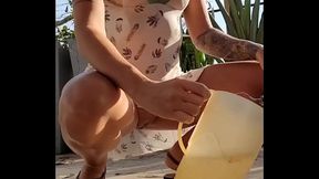 Update #213 (September 3, 2021) Regando minhas plantinhas e minha bucetinha tamb&eacute_m Watering my plants and my pussy too
