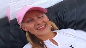 Pascal White & Amber Leigh get roughed up in hot threesome with deepthroating, spanking & footjobs