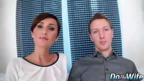 Blonde Whore Gabrielle Gucci Sucks BBC While Desperate Cuckold Observes