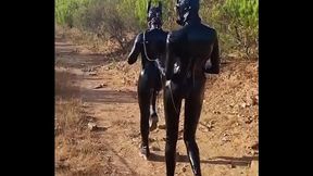 A ride in the sun! ️ #latex #latexgloves #latexlove #rubber #gasmask #gasmaskgirl #petplay #play #latex