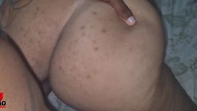 BBW Wife Takes Neighbor's Big Load Deep Inside Her