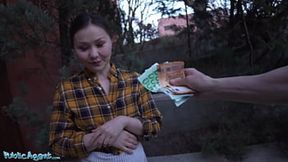 Public Agent Chinese Beauty Gets Doggy Style Fucked in Basement