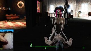 Alice Ride a Huge Penis inside Cowgirl Position. Fallout four Sex Mod