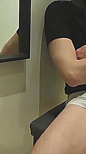Amateur Boy Pees a Few Drops on His Flatmate's White Briefs