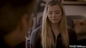 Reluctant student gives in to obsessed teacher's advances