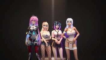 Hentai Vtuber Cosmic Faith plays w/ dildo, does blow job &amp_ lets you cum on her face (3D / VRCHAT)
