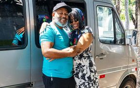 BBW Ebony Mature Picked up for Deep Anal