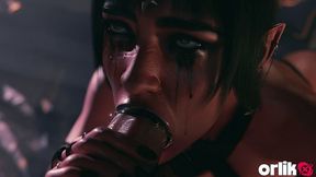 Dark Elf Sloppy Wet Blowjob & Intense Moans - 3d Animated Fantasy Porn