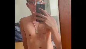 Slender Asian Boy Masturbates While Admiring His Reflection – Hot Solo Action 18+