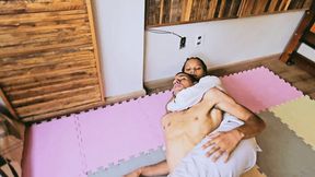 Skinny Boy Broken by Brazilian Ebony’s Scissors & Throat Foot