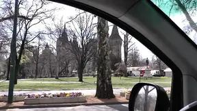 Big ass brunette smashed in her wet pussy