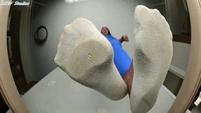 Macy Wilde glass POV sock crush! - MP4