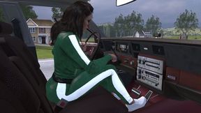 Chevrolet Caprice Cranking Template - Raveena in the Clam Games Outfit 1080p
