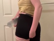 500 ml Water Enema Inflation, My Tummy Expands sooooo Much