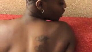 Man fucks huge ass ebony whore in the butt