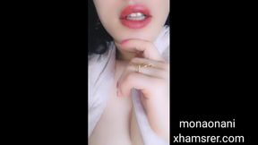 Madam Fatma with open chest big tits big natural white nipples