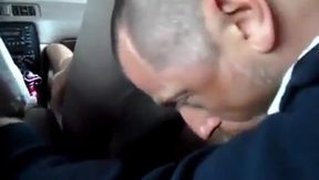 Old-Young Blowjob in a Taxi 2