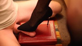 Mistress in Heels Stomps my Cock then Footjob