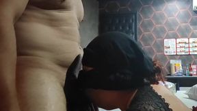Chubby, Shy, Greedy Girl Giving a Blowjob and Having Sex in a Motel.
