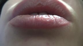 Big full lips, teeth and moaning  fetish!