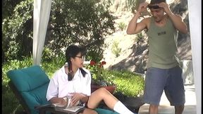 mika tan ges her chubby hole fucked outside