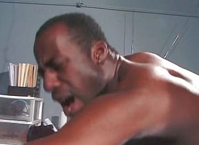 Big black boy fucked by his master