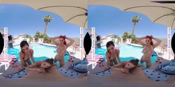 Diana, Ashley, and Lilian Ignite 4th of July with a Sizzling Cum-Filled Celebration