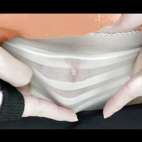 Femboy Pantyhose,Panties Cumshot !!