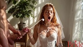 this horny bride ran away from her own wedding so i could fuck her pussy hard [ai]