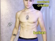 College Twink RESANU From the Balkans Rides Cock Like a Cum-Hungry Pro