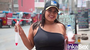 INKA SEX - Venezolana de 18 años sorprendida por morboso desconocido