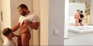 JizzOrgy.com - Hunk Skyy Knox enjoying big dick Gabriel Cross