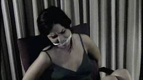 Kobe Lee Tie & Cleave Gagged on the Office Chair!