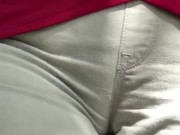 Camel toe khakis walking my dog