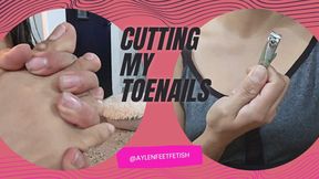 Foot Fetish Close-Up – Trimming My Toenails Just for You