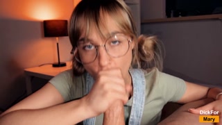 🔥Stepsister Mary Shows Stepbrother How She Learned to Give Blowjob💦