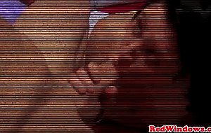 Amsterdam prostitute tastes clients warm cum