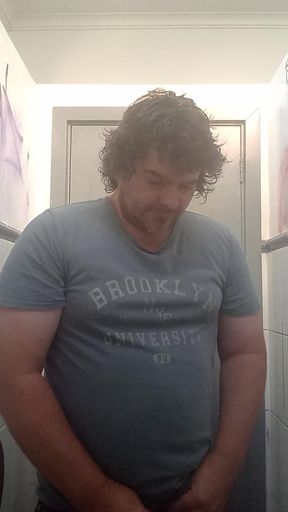 Bear in Chastity Trying Public Exposure