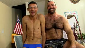 Muscle Top &amp; Twinky Bottom on Set