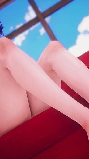 [mmd] Stickysticky; Bunny Girl; Lap Dance; Jerking off