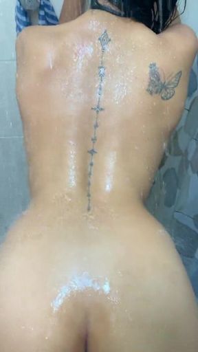 She Gets Horny in the Shower and Calls Her Stepdad to Fuck Her While They Are Alone
