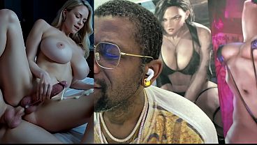 Beautiful Big Breast Transgender Milf Cums Thicc Hard Nut All Over Her Leg While She Gets Anal Fucked From Behind, AI Generated