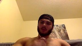 American Model Damon Jerks His Cock