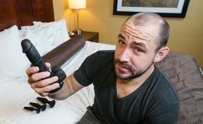 Jizz on the body of a hairy jock after screwing and toying