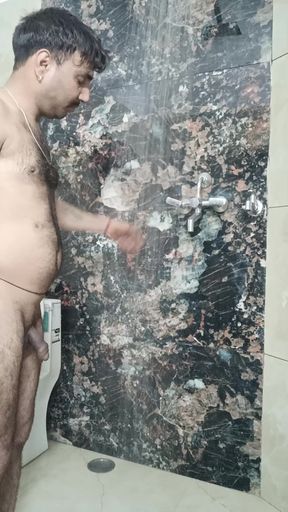 indian desi man sex and show shower shoe and masterbation