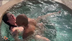 marie fox: pool party creampie while husband watches 4k